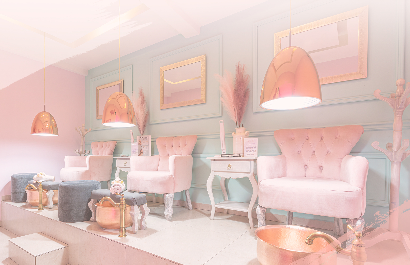 Interior de Miriva Nails Studio